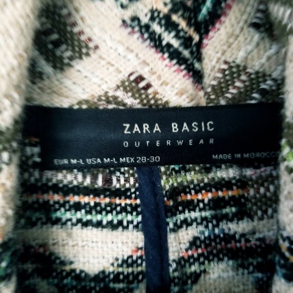 Zara // Woven Boho Fringe Jacket - Picture 4 of 4